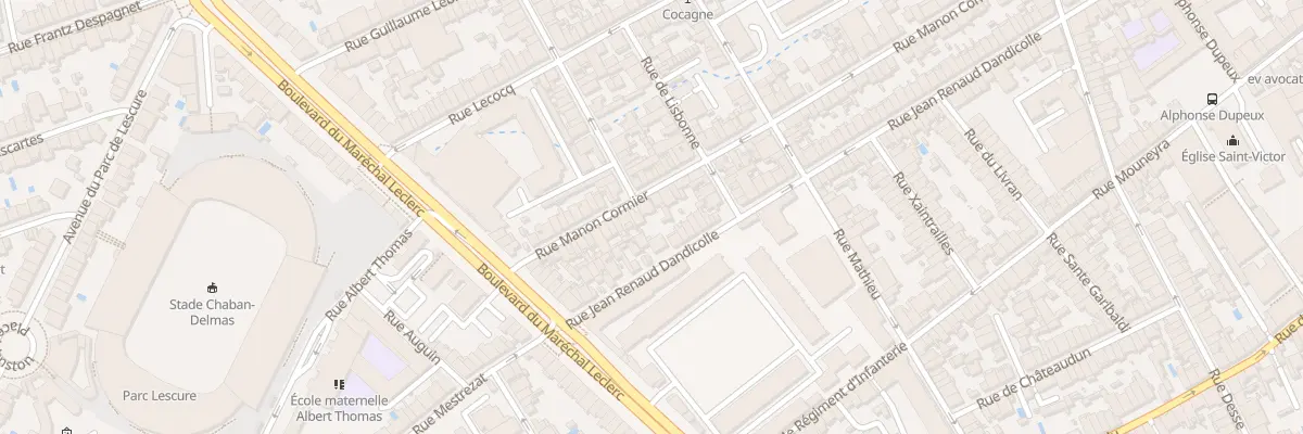 Plan du 148 Rue Manon Cormier à Bordeaux