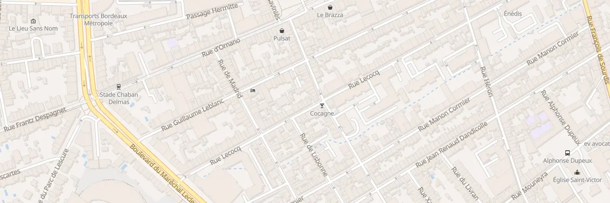 Plan du 239 Rue Lecocq à Bordeaux