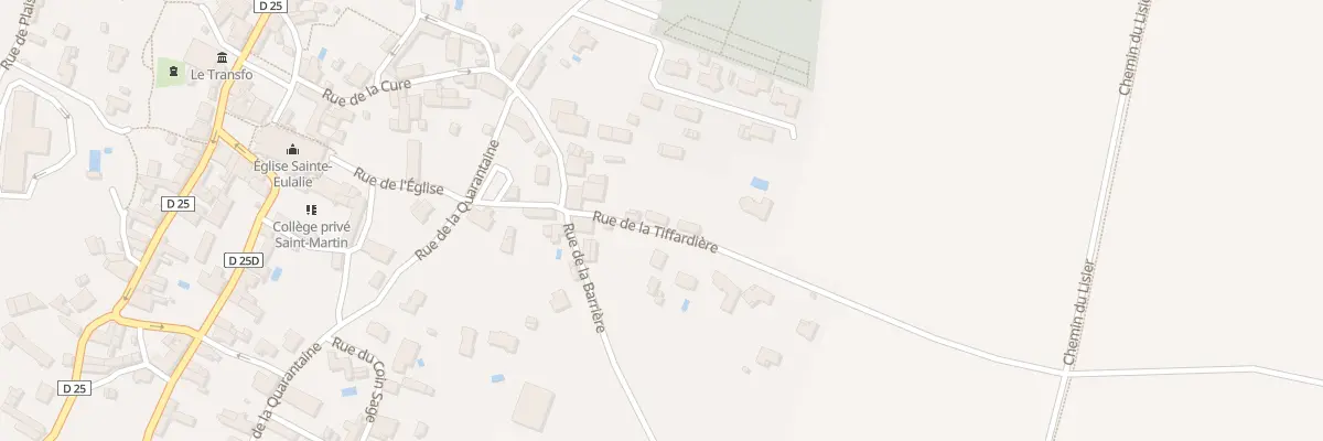 Plan du 3 Rue de la tiffardière à Benet