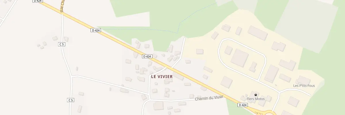 Plan du 249 Le Vivier à La Lande-Patry