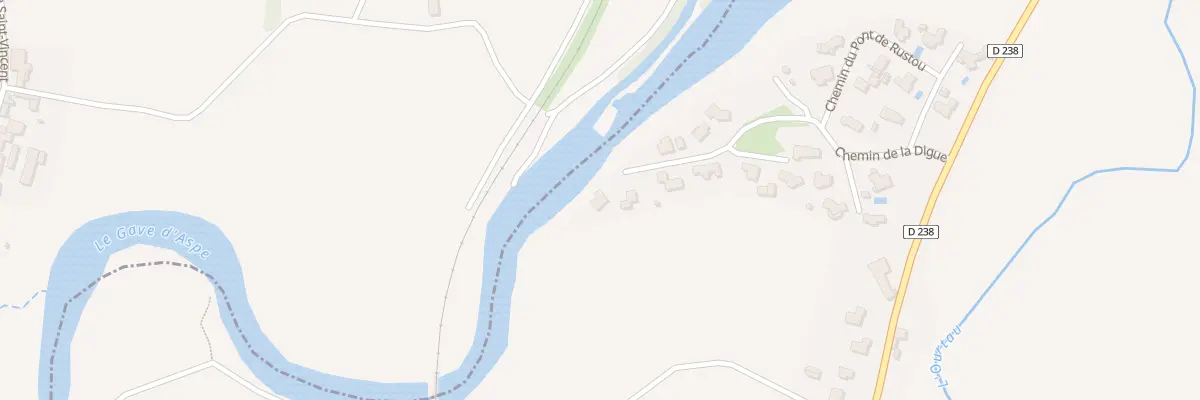 Plan du 8 Che de la Digue à Eysus