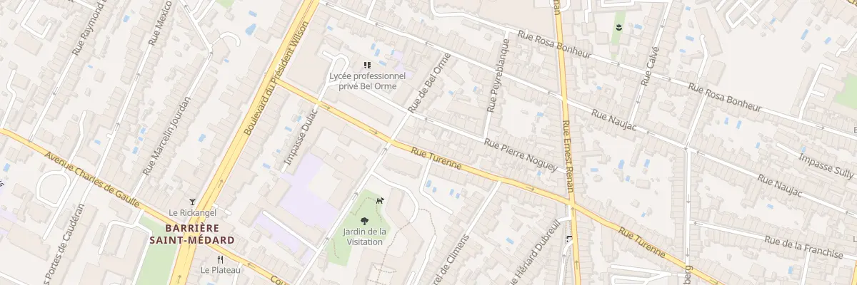 Plan du 263 Rue de Turenne à Bordeaux