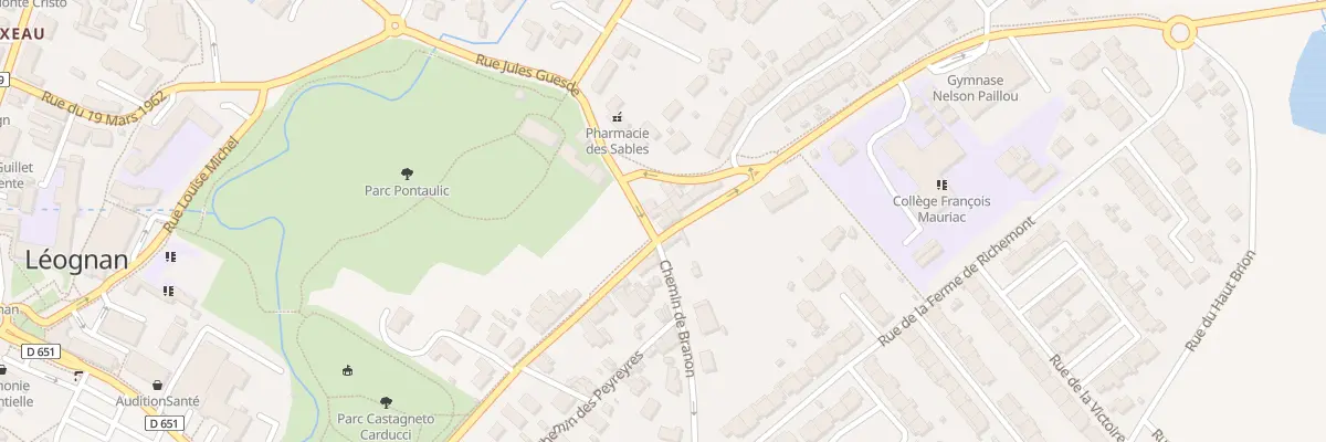 Plan du 25 Av de Cadaujac à Léognan