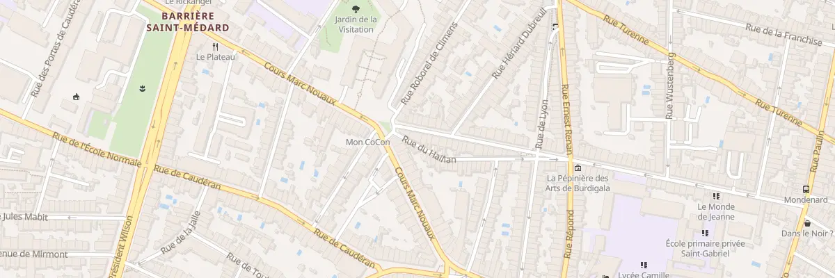 Plan du 148 Rue Mondenard à Bordeaux