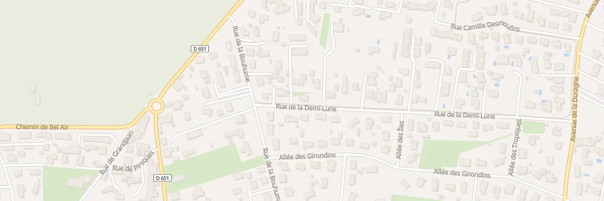 Plan du 5B Rue de la Demi-Lune à Léognan