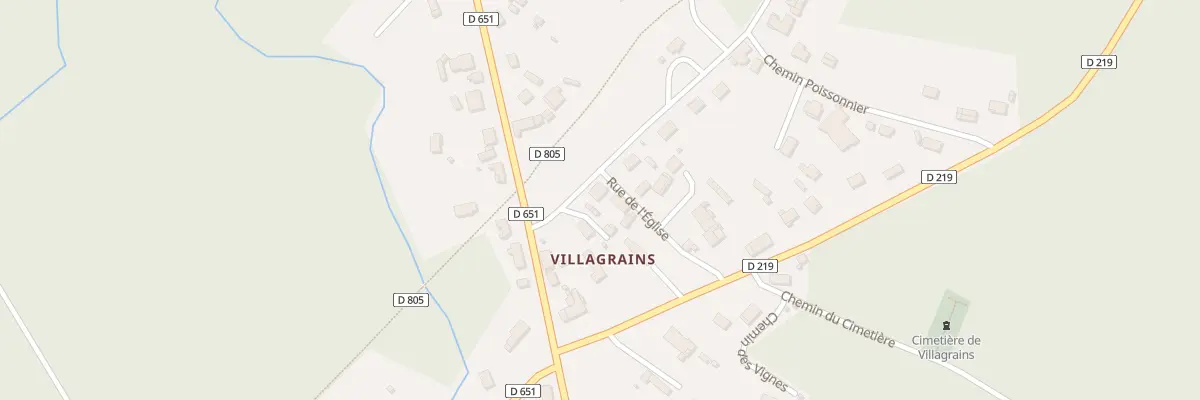 Plan du 2 Rue de l’Eglise à Cabanac-et-Villagrains