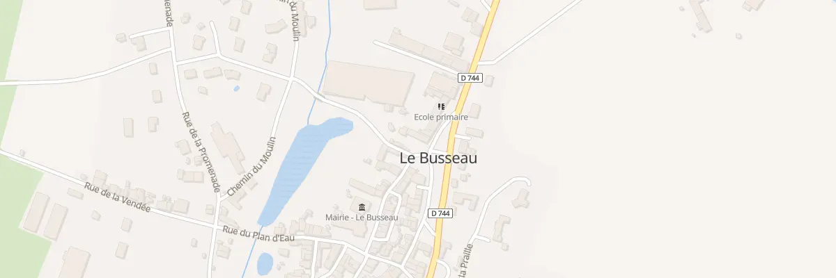 Plan du 14 Rue de la Mairie au Busseau