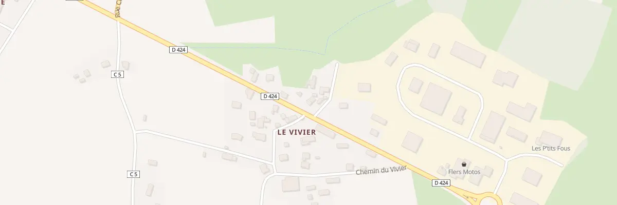 Plan du 12 Le Vivier à La Lande-Patry