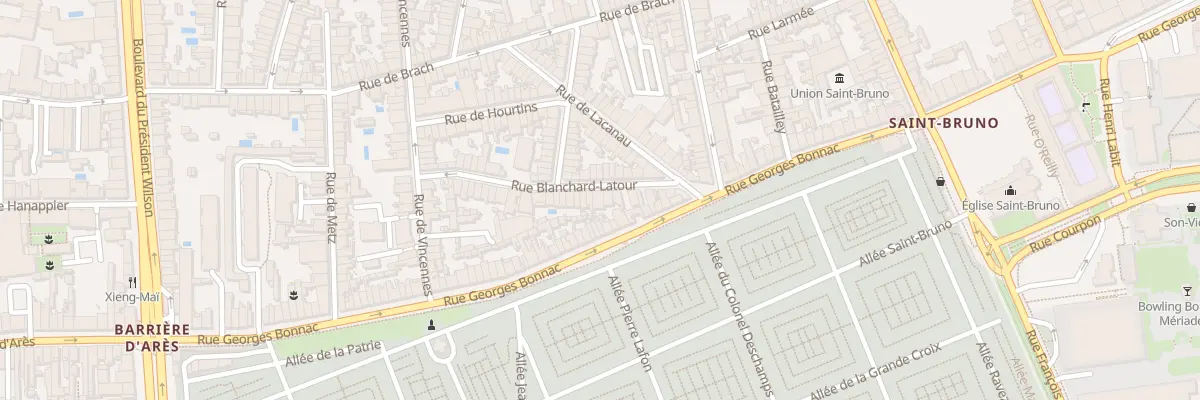 Plan du 21 Rue Blanchard Latour à Bordeaux