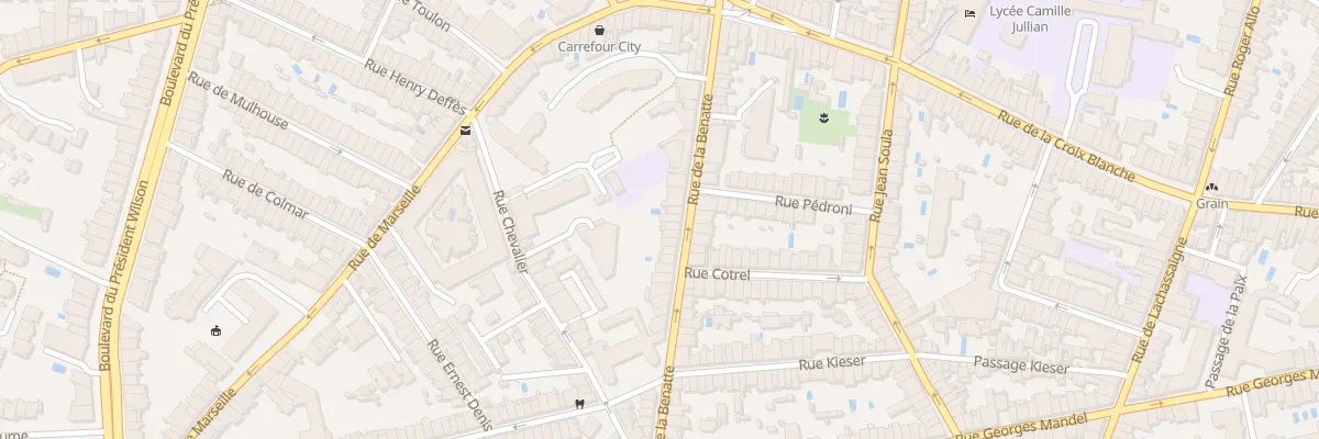 Plan du 43 Rue de la Benatte à Bordeaux