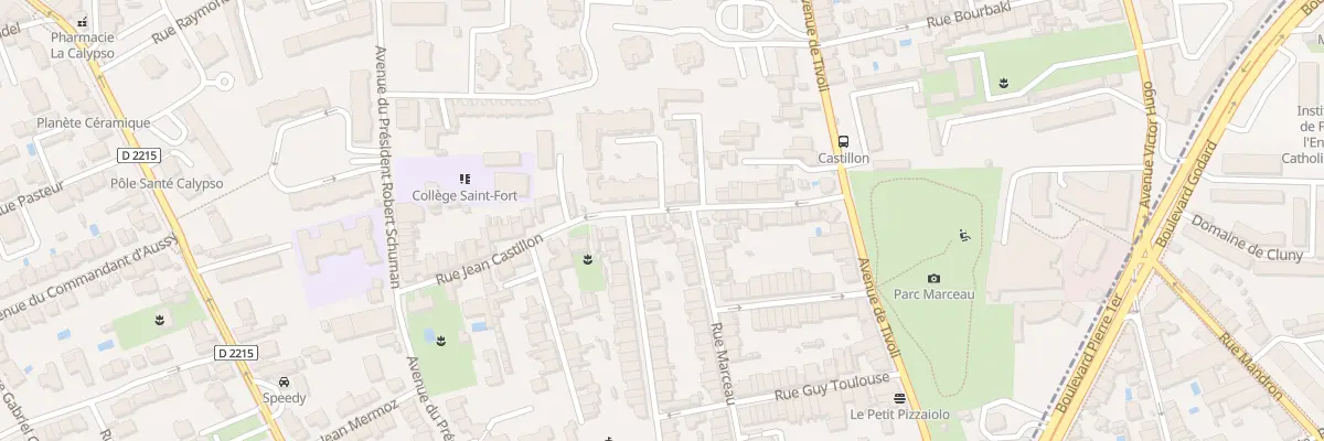 Plan du 45 Rue Castillon au Bouscat