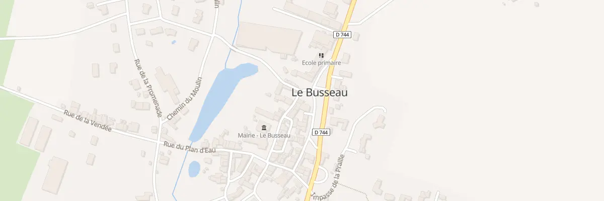 Plan du 15 Rue de la Mairie au Busseau