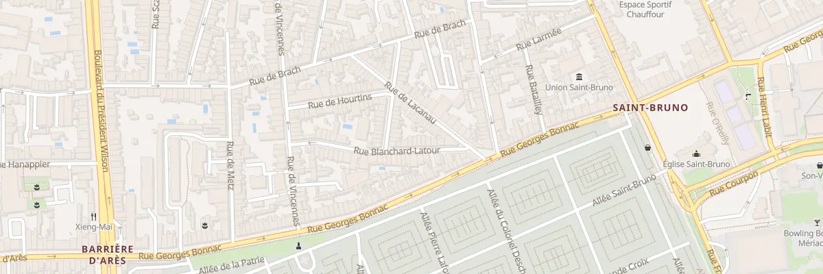 Plan du 16 Rue Blanchard Latour à Bordeaux