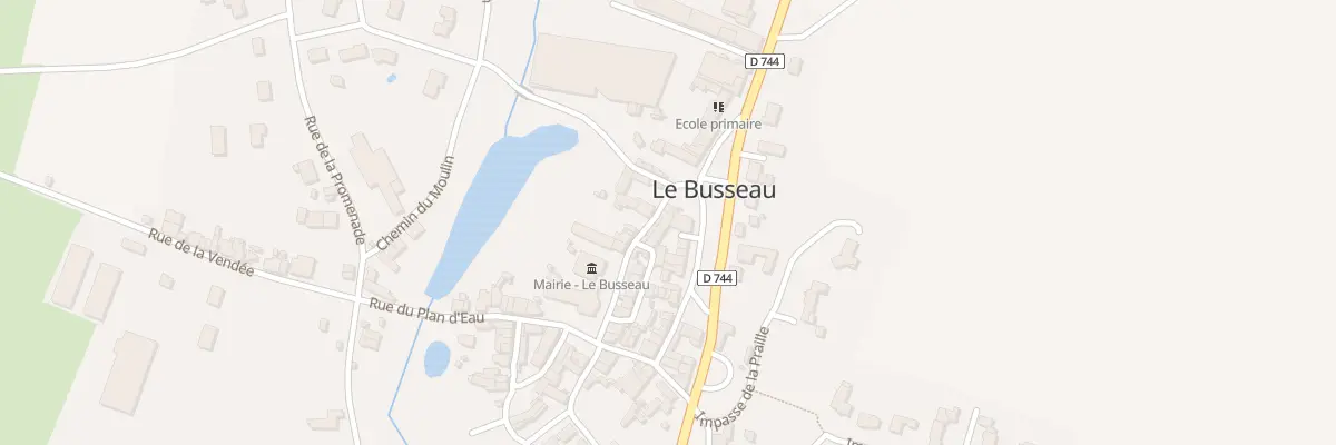 Plan du 13 Rue de la Mairie au Busseau