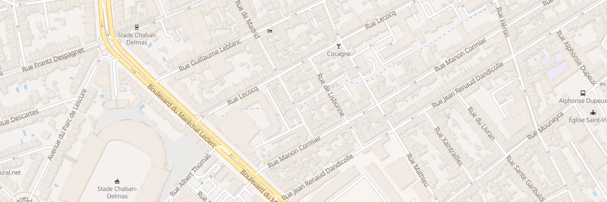 Plan du 52 Rue de Madrid à Bordeaux