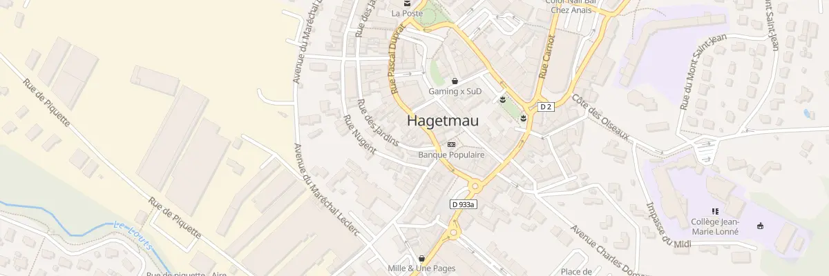 Plan du 25 Rue Pascal Duprat à Hagetmau