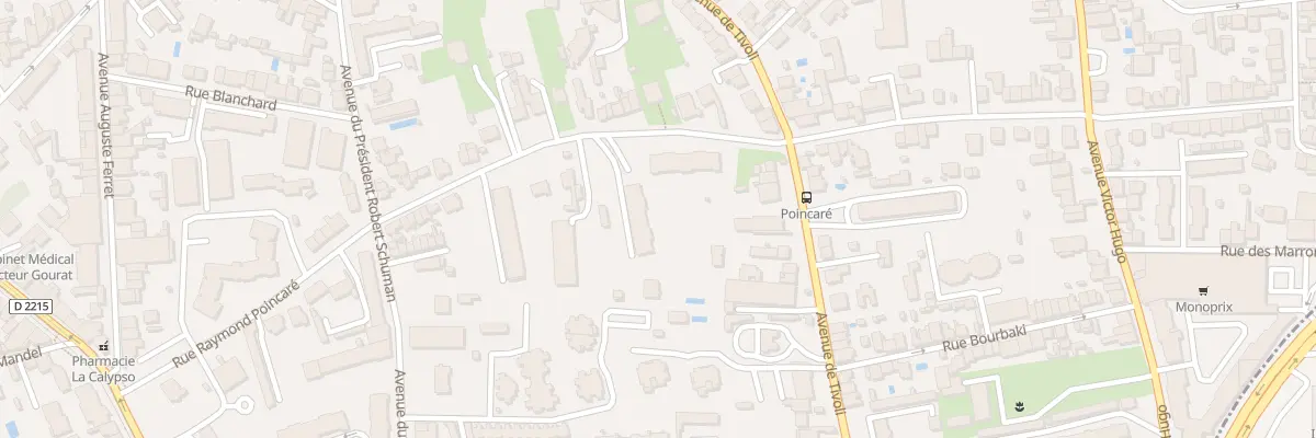 Plan du 97 Rue Raymond Poincaré au Bouscat
