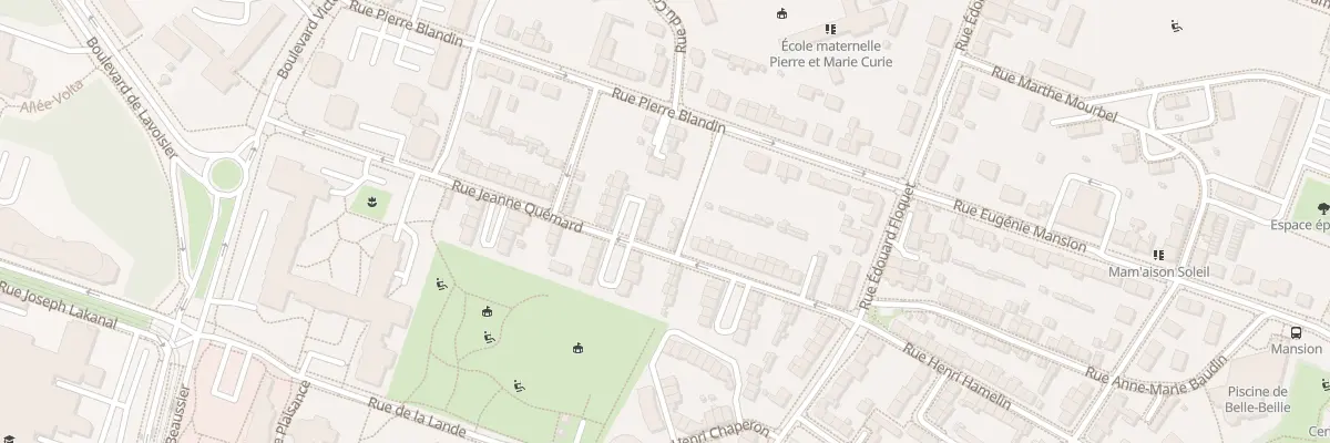 Plan du 30 Rue Jeanne Quémard à Angers