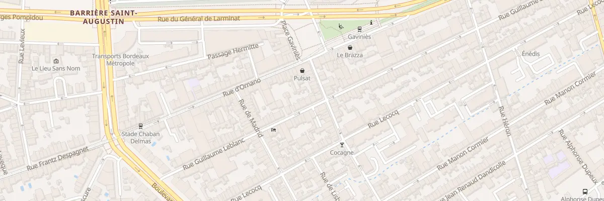 Plan du 113 Rue Guillaume Leblanc à Bordeaux