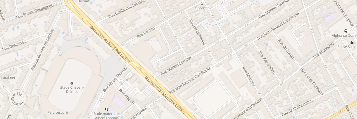 Plan du 161 Rue Manon Cormier à Bordeaux