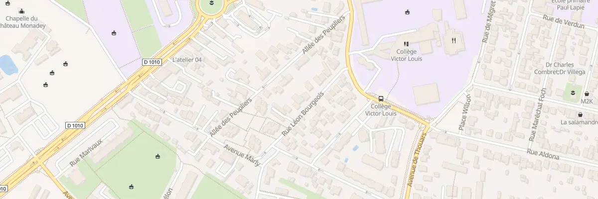 Plan du 15 Rue Léon Bourgeois à Talence