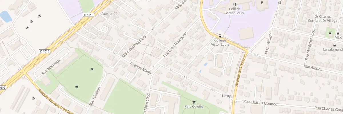 Plan du 22 Rue Léon Bourgeois à Talence