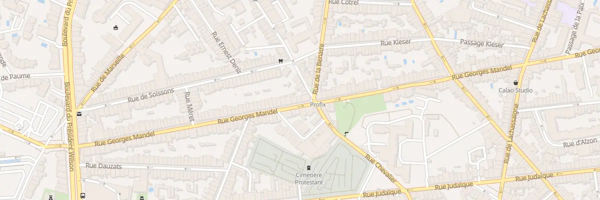 Plan du 141 Rue Georges Mandel à Bordeaux