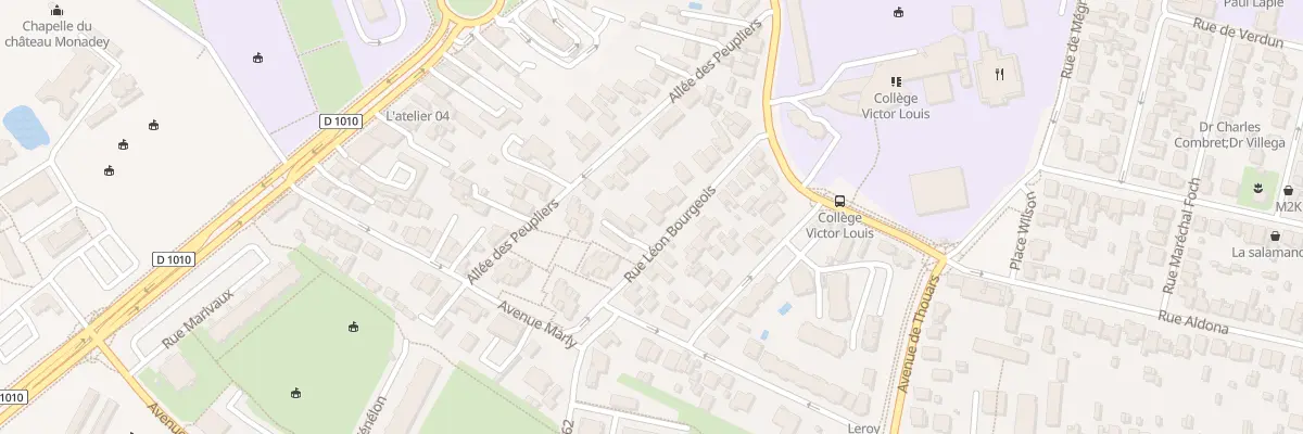 Plan du 17 Rue Léon Bourgeois à Talence