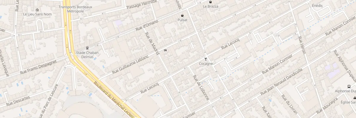 Plan du 255 Rue Lecocq à Bordeaux
