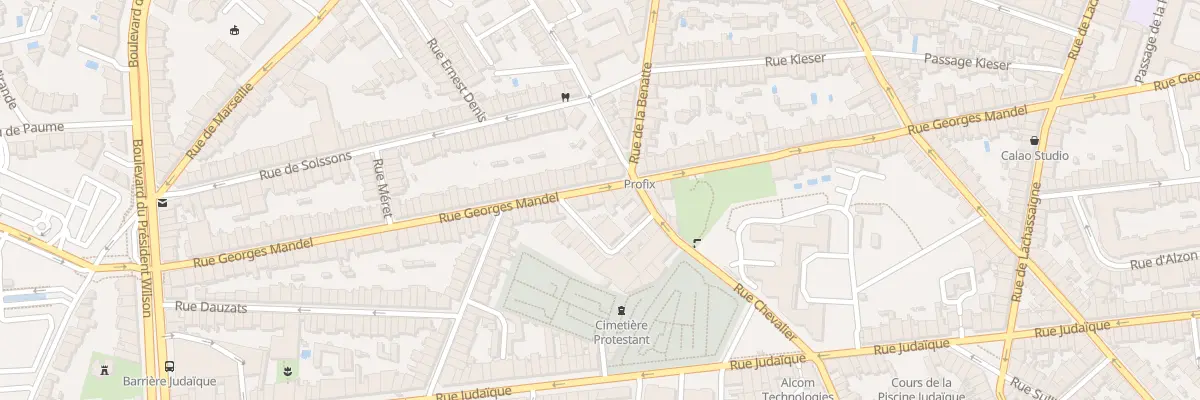 Plan du 150 Rue Georges Mandel à Bordeaux