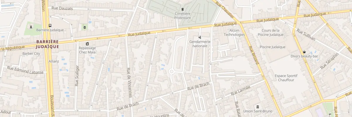 Plan du 212 Rue Judaïque à Bordeaux
