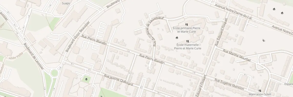 Plan du 28 Rue Pierre Blandin à Angers