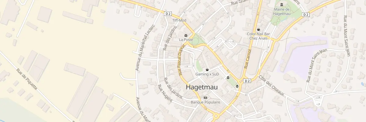 Plan du 16 Rue Pascal Duprat à Hagetmau