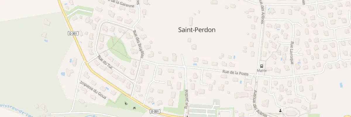 Plan du 218 Rue de la Poste à Saint-Perdon