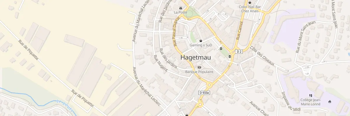 Plan du 63 Rue Pascal Duprat à Hagetmau
