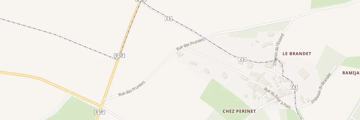 Plan du 12 Rue des Pruniers à Grandjean