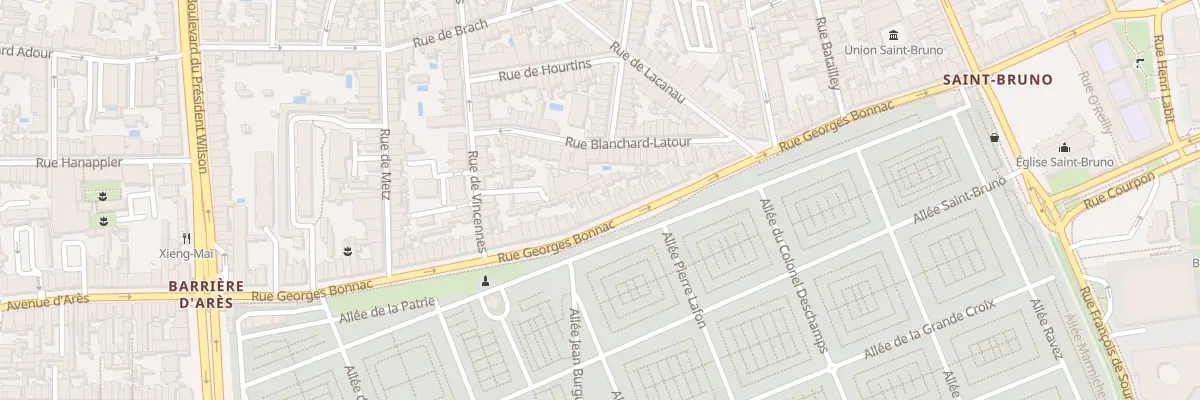 Plan du 279B Rue Georges Bonnac à Bordeaux