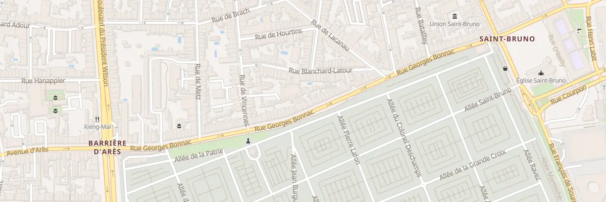 Plan du 281 Rue Georges Bonnac à Bordeaux