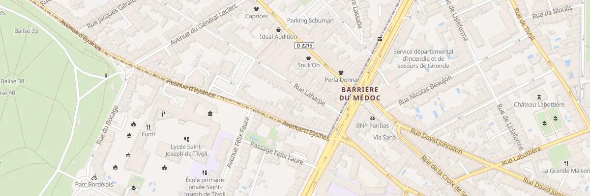 Plan du 22 Rue Laharpe au Bouscat
