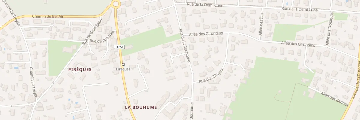 Plan du 33 Rue de la Bouhume à Léognan