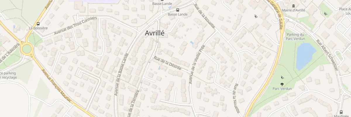 Plan du 8 Rue de la Désirée à Avrillé