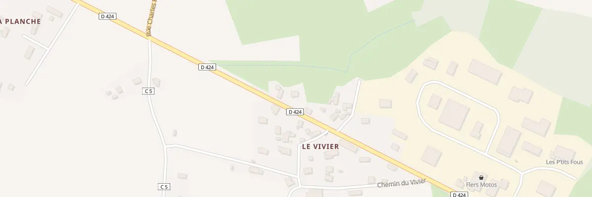 Plan du 16 Le Vivier à La Lande-Patry
