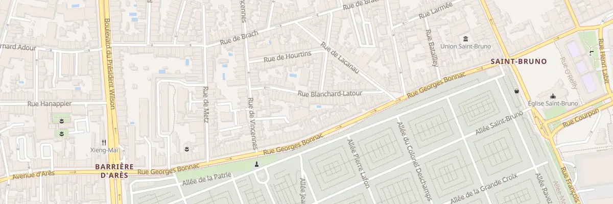 Plan du 37B Rue Blanchard Latour à Bordeaux