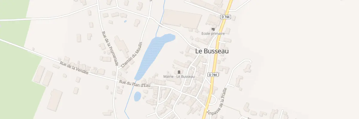 Plan du 10 Rue de la Mairie au Busseau