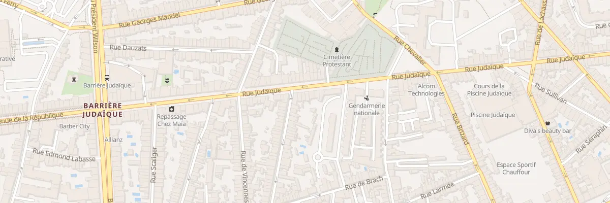 Plan du 222B Rue Judaïque à Bordeaux