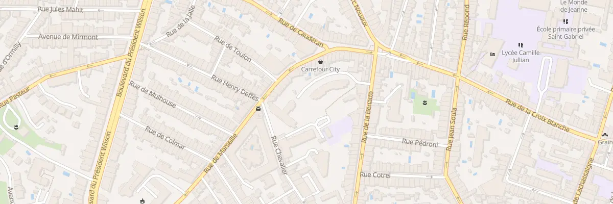 Plan du 24 Rue de Marseille à Bordeaux