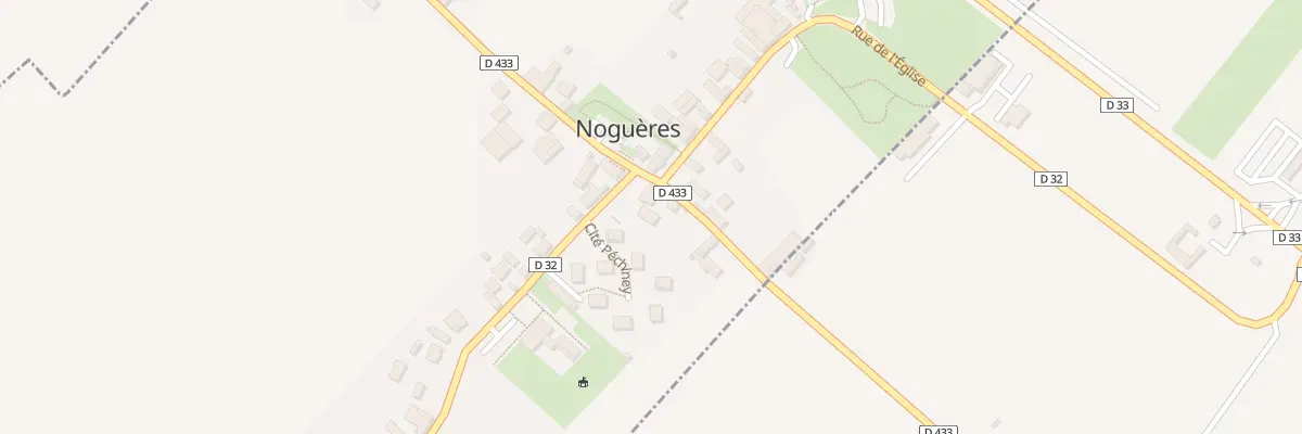 Plan du 23 Rte de Lahourcade à Noguères