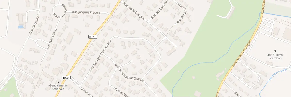 Plan du 23 Rue Georges Clémenceau à Léognan