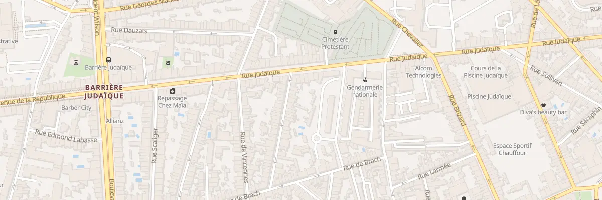 Plan du 10 Rue Desbiey à Bordeaux