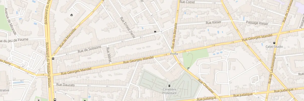 Plan du 151 Rue Georges Mandel à Bordeaux